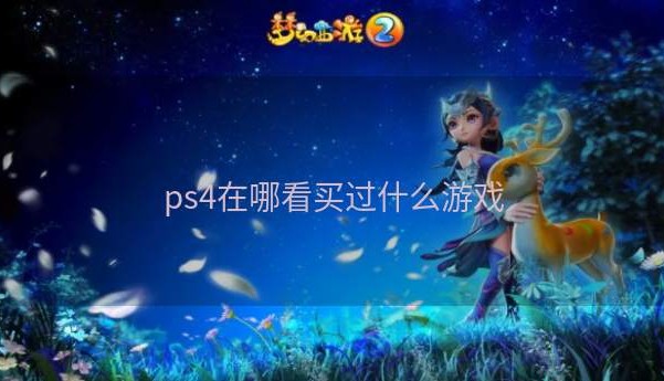 ps4在哪看买过什么游戏