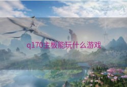 q170主板能玩什么游戏