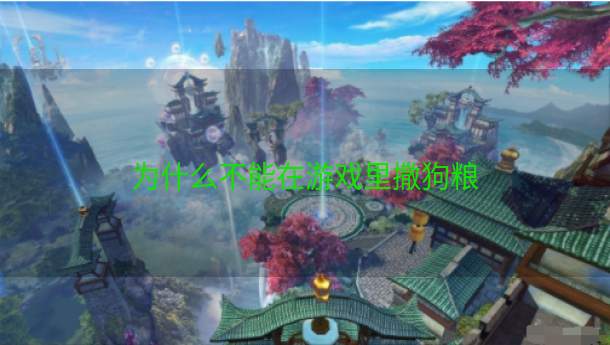 为什么不能在游戏里撒狗粮  第1张